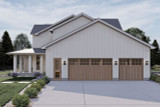 Farmhouse House Plan - Chapel Hill 57236 - Right Exterior