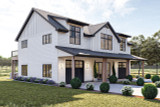 Farmhouse House Plan - Hazel 95079 - Left Exterior