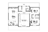 Secondary Image - Farmhouse House Plan - Hazel 95079 - 2nd Floor Plan