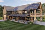 Farmhouse House Plan - Sand Springs 92020 - Left Exterior