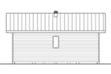 Secondary Image - Modern House Plan - 45723 - Rear Exterior