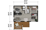 Modern House Plan - 45723 - 1st Floor Plan