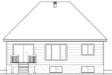 Secondary Image - Cottage House Plan - 68746 - Rear Exterior