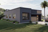 Modern House Plan - Hagerty 38700 - Left Exterior