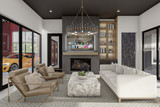 Modern House Plan - Hagerty 38700 - Living Room