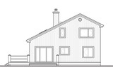 Traditional House Plan - Ataglance 99916 - Rear Exterior