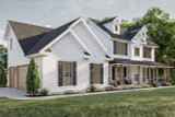 Farmhouse House Plan - Herman Farm 64620 - Left Exterior