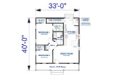 Cottage House Plan - 39408 - 1st Floor Plan