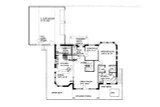 Traditional House Plan - 61554 - 1st Floor Plan