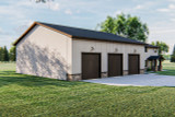 Traditional House Plan - Table Rock 82164 - Left Exterior