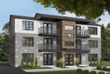 Contemporary House Plan - Attridge 93374 - Front Exterior