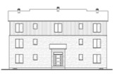 Contemporary House Plan - Attridge 93374 - Rear Exterior