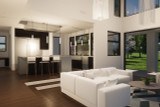 Contemporary House Plan - Townsend 35186 - Living Room