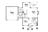 Craftsman House Plan - Loveland 96866 - 1st Floor Plan