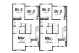 Traditional House Plan - Wood Valley 43673 - 2nd Floor Plan