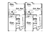 Traditional House Plan - Wood Valley 43673 - 1st Floor Plan