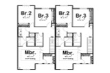 Traditional House Plan - Wood Valley 43673 - 2nd Floor Plan