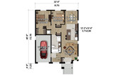 Modern House Plan - 41687 - 1st Floor Plan