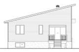 Secondary Image - Contemporary House Plan - 31988 - Rear Exterior