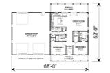 Farmhouse House Plan - 82857 - 1st Floor Plan