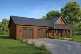 Farmhouse House Plan - 82857 - Exterior