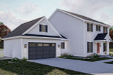 Colonial House Plan - Longmont 41753 - Left Exterior