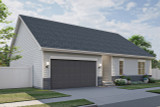 Ranch House Plan - Crofton 95264 - Left Exterior