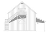 Country House Plan - Raptor's Point Barn 77422 - Rear Exterior
