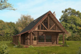 Mountain Rustic House Plan - 68140 - Front Exterior