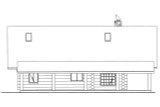 Mountain Rustic House Plan - 68140 - Left Exterior