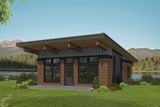 Contemporary House Plan - 71445 - Front Exterior