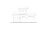 Modern House Plan - 61257 - Left Exterior