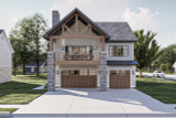 Craftsman House Plan - Meadow Lane 88883 - Front Exterior
