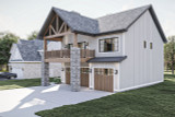 Craftsman House Plan - Meadow Lane 88883 - Right Exterior
