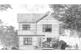 Farmhouse House Plan - Balsam 21838 - Rear Exterior