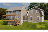 Colonial House Plan - Cape Shore 54938 - Rear Exterior