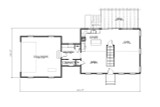 Colonial House Plan - Cape Shore 54938 - 1st Floor Plan