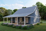 Cottage House Plan - Grady 2 56236 - Rear Exterior