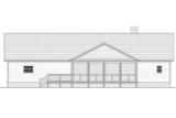 Secondary Image - Craftsman House Plan - Johnston 2 36724 - Rear Exterior