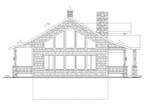 Mountain Rustic House Plan - 12467 - Left Exterior