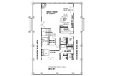 Mountain Rustic House Plan - 12467 - 1st Floor Plan