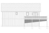 Traditional House Plan - Uniontown 72016 - Left Exterior