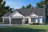 Farmhouse House Plan - Teglia Farm 3-Car 41499 - Front Exterior