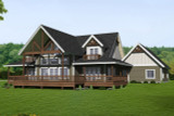 Craftsman House Plan - 55143 - Rear Exterior