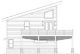 Contemporary House Plan - Valley Eagle 95146 - Rear Exterior