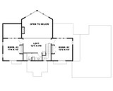 Lodge Style House Plan - 50921 - 2nd Floor Plan