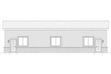 Secondary Image - Traditional House Plan - Rounder Garage 90560 - Right Exterior