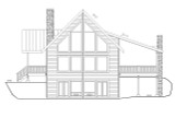 Mountain Rustic House Plan - 32397 - Right Exterior