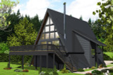 A-Frame House Plan - 54140 - Front Exterior