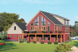 Craftsman House Plan - Mountain Pine 30135 - Rear Exterior